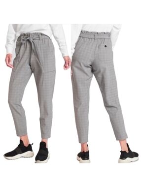 Athleta Light Asphalt Plaid Skyline Pants Size 8